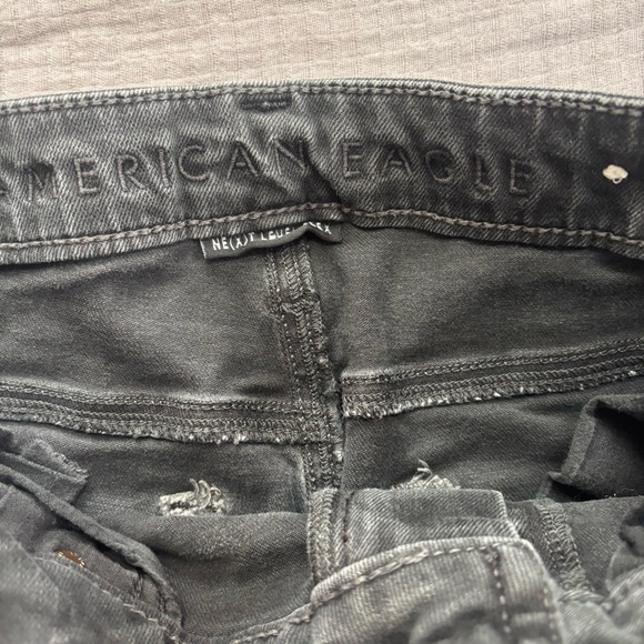 American Eagle Next Level Flex Classic Black Distressed Men’s Jeans 29x32 - Picture 4 of 4